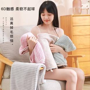 不掉珊瑚绒浴舒浴适75 新巾款 140酒店巾加Y4847大加毛厚吸水沙滩