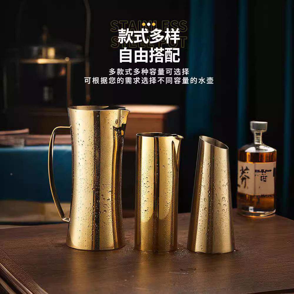 金色酒新品时尚不分锈分酒壶酒吧红酒酒器庄KJ523葡萄酒醒酒钢器