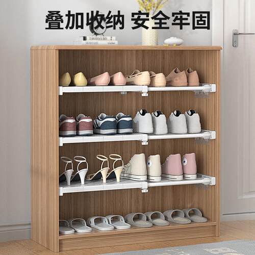 缩伸分隔板柜隔板分层架柜子橱KVT柜隔层衣橱收纳隔层收架纳衣置