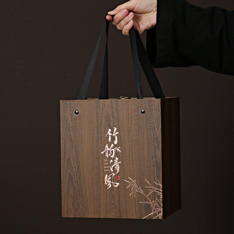 茶密封普叶洱红中号吉茶茶叶盒子礼装盒装密封送礼收纳存储包袋茶