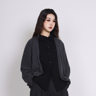 毛织开衫 简表达25冬新款 休闲宽松设计感DMS51002 express Jane