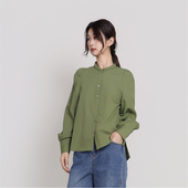 Jane express 简表达抗皱挺廓多巴胺纯色系女士通勤衬衣CCY61006
