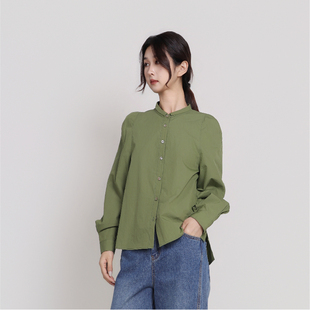 Jane express/简表达抗皱挺廓多巴胺纯色系女士通勤衬衣CCY61006