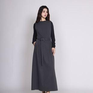 气质背心无袖 Jane 新款 简表达25年冬季 连衣裙DLY51009 express