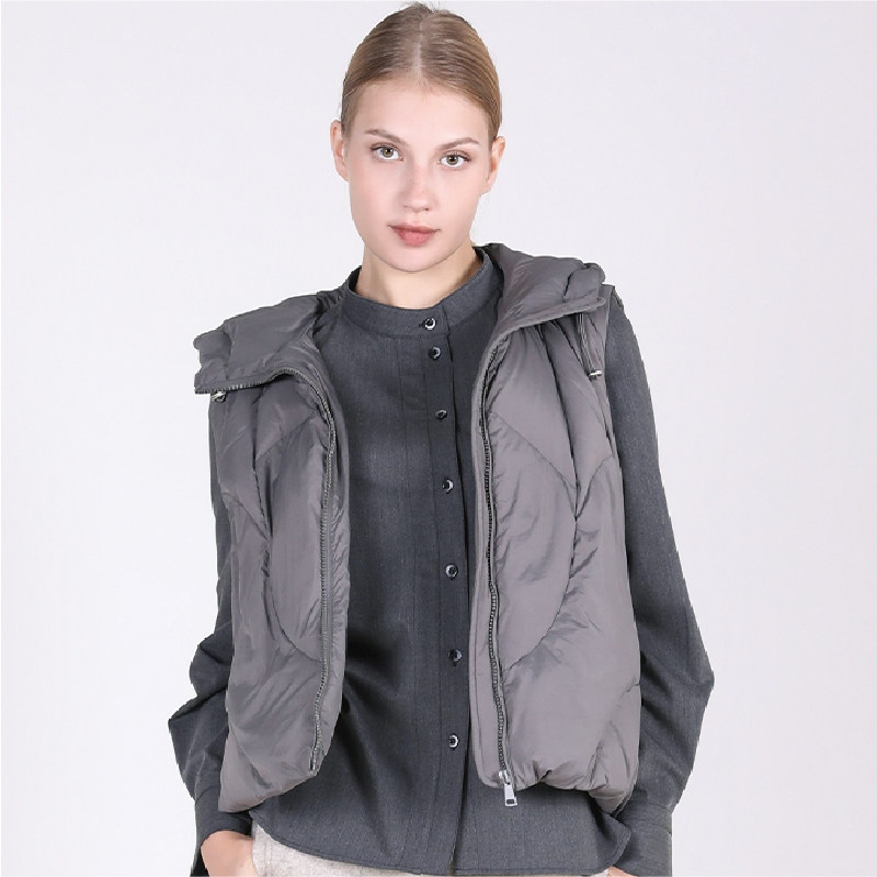 Jane express/简表达90%白鸭绒填充短款连帽马甲羽绒服女DYR43003,女装/女士精品,时尚羽绒马夹,淘宝优惠券,粉丝福利购,淘宝优惠卷