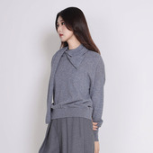 Jane 上衣DMS53015 格雷系打底衫 express 简表达100%绵羊毛针织衫