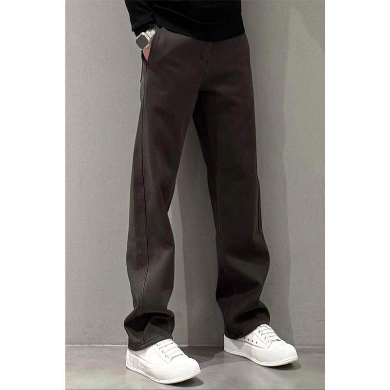 高端弯刀牛仔裤男士2025新款春秋季弹力直筒阔腿长裤男款休闲裤子