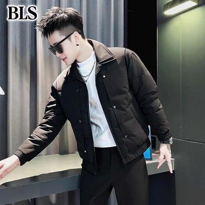 高端加厚羽绒服男装冬季2025新款爆款痞帅加厚保暖棉衣服男士外套