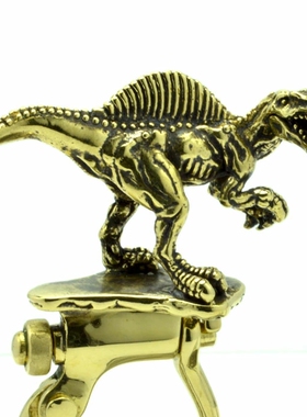 日本代购 Musa Singing 趣味个性古铜色立体恐龙造型钥匙链钥匙扣