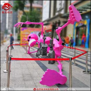 商场室内万圣节美陈道具大型骷髅头树脂景观艺术装置雕塑模型摆件