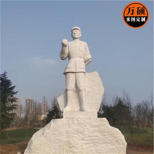 校园人物石雕文化广场读书小女孩石像汉白玉人物石材雕塑厂家制作