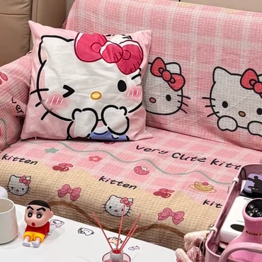 凯蒂猫hallokitty抱枕可爱卡通少女心靠垫客厅沙发卧室床头靠垫