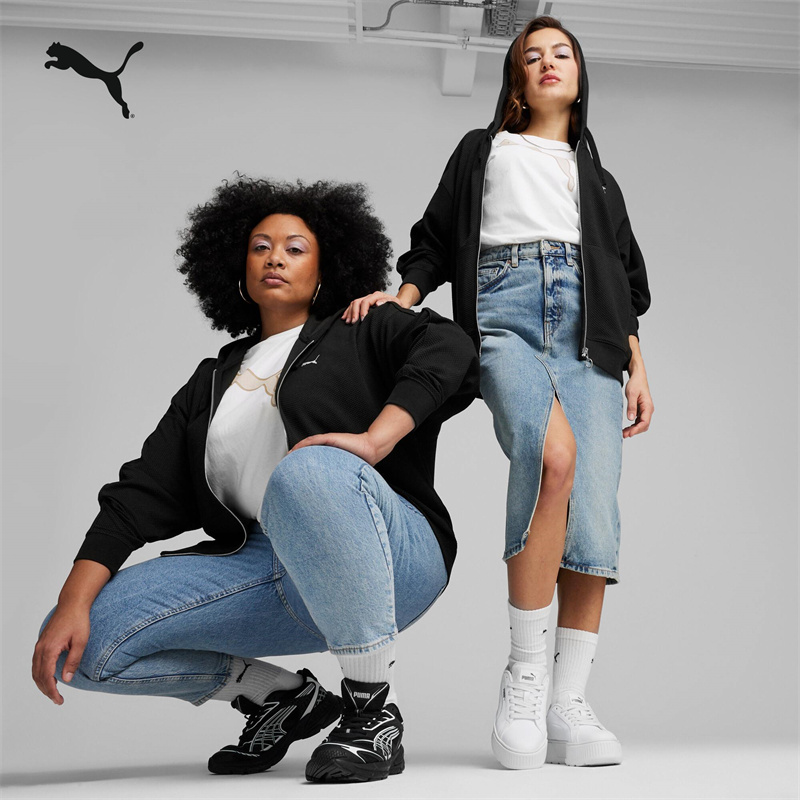 PUMA彪马女运动休闲针织连帽外套