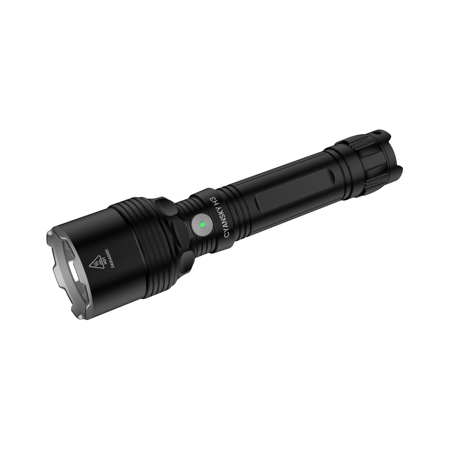 赛思铠手电CYANSKY H3V2.0三色光红绿白光强光彩光搜索救援户外