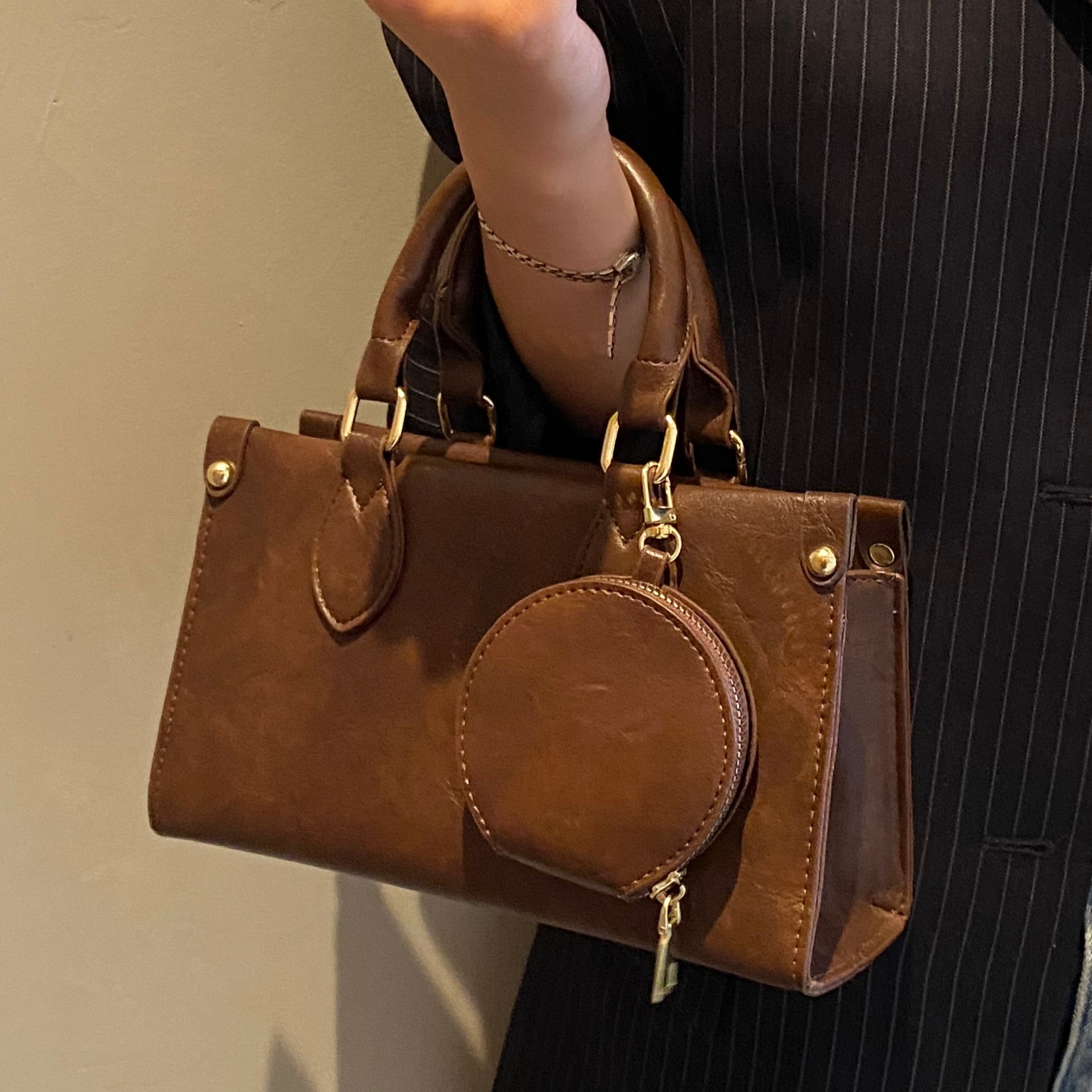 高级感通勤手提包女2025秋冬新款