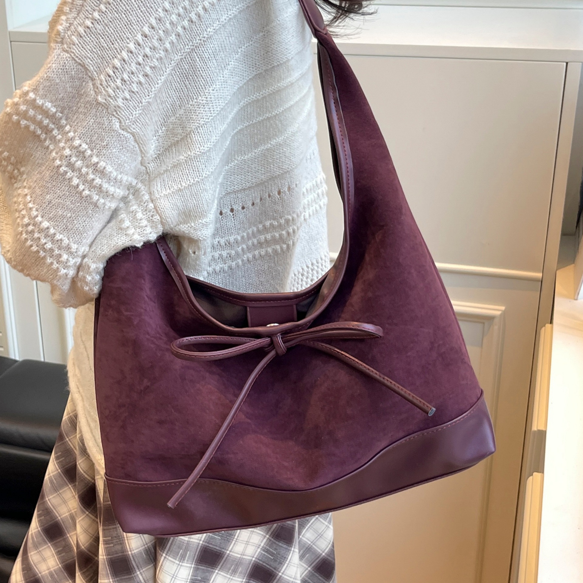 秋季复古豹纹腋下2025秋冬新款磨