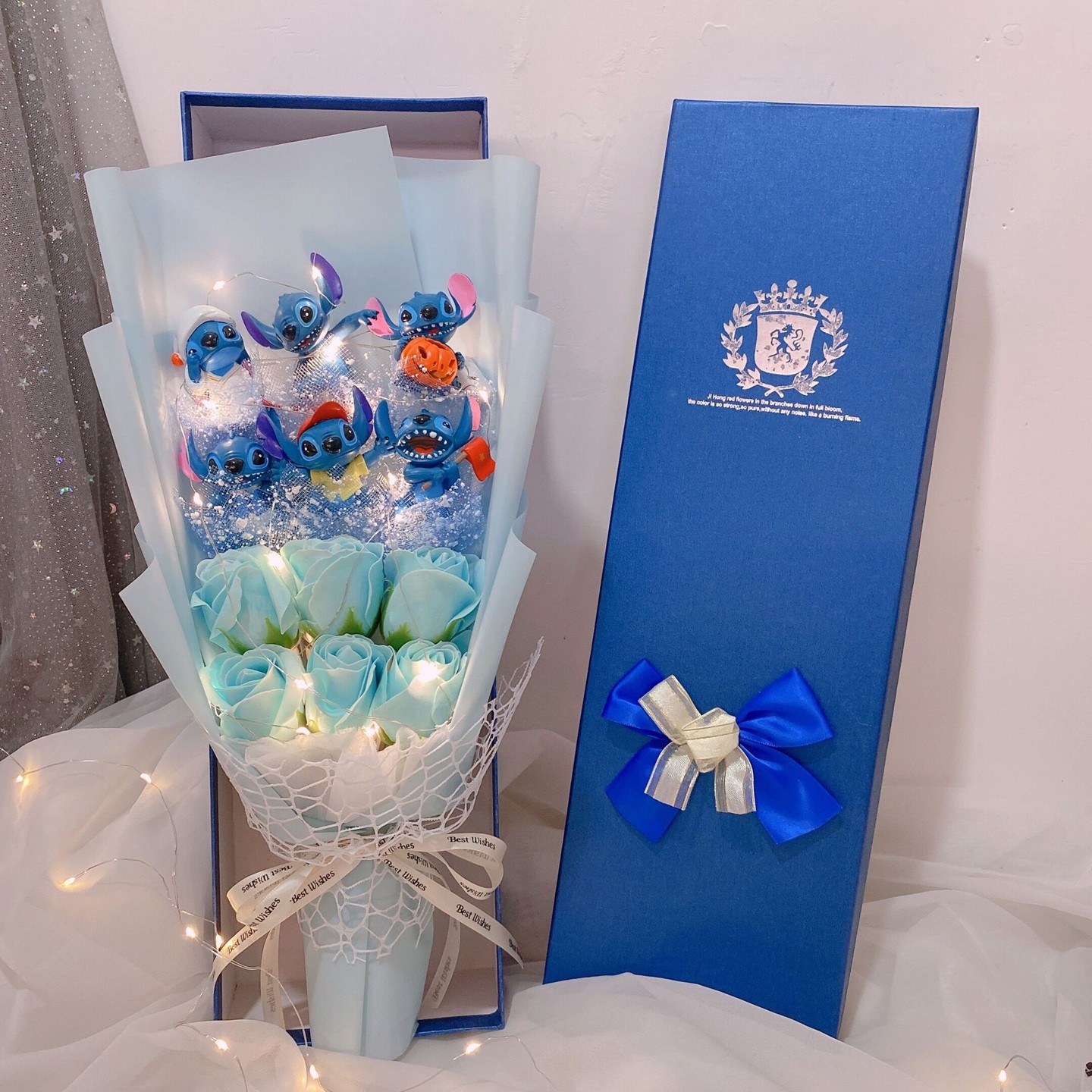 史迪奇玩偶花束男生生日礼物女生