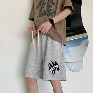 DD3682P28韩版潮流ins港风宽松短裤潮牌运动休闲五分裤男夏短裤