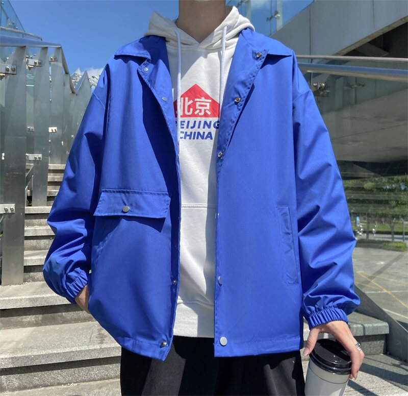 JK5228P80港风宽松夹克流行长袖外套流行男装休闲印花连帽夹克,男装夹克,星座510A-6