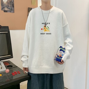 MD2997P55毛衣男韩版潮流宽松bf慵懒圆领秋男士针织衫打底线衣服图片