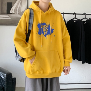 L2457P48秋季上新休闲连帽百搭韩潮外套卫衣男情侣装连帽卫衣图片