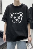 T1907P25港风室内新款半袖宽松圆领印花t恤情侣装潮牌男士夏季t恤，男装T恤，星座510A-6