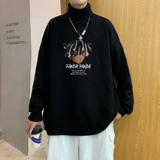 MG5445P65港风新款男生宽松长袖毛衣高领休闲线衣潮流休闲针织衫，男装针织衫/毛衣，星座510A-6