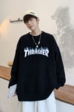 MD2842P55男生秋季宽松毛衣外套男士潮流休闲针织衫圆领毛衣上衣，男装针织衫/毛衣，星座510A-6