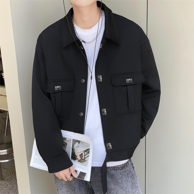 JK5398P85外套男秋冬季潮牌夹克chic宽松百搭上衣慵懒风青少年,男装夹克,星座510A-6