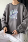 Y2444P38延续潮流元素潮趣文字字母印花常规款连帽卫衣男，男装卫衣，星座510A-6
