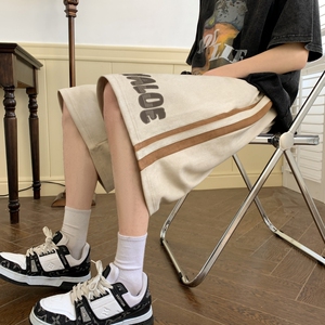 DK6572P40控58鹿皮绒短裤侧缝拼色宽松休闲短裤抖音直播品质图片