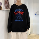 TC5188P30创意字母印花纯棉圆领长袖t恤男宽松日系潮牌ins港风秋，男装T恤，星座510A-6