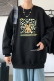 Y2540P38圆领卫衣男春秋季潮ins宽松休闲港风情侣长袖上衣，男装卫衣，星座510A-6