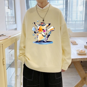 MD3021P55潮流秋冬圆领套头针织衫开衫男女情侣休闲慵懒风毛衣图片