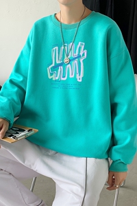 Y2444P38秋装2021新款潮趣印花学生潮流男女情侣连帽卫衣图片
