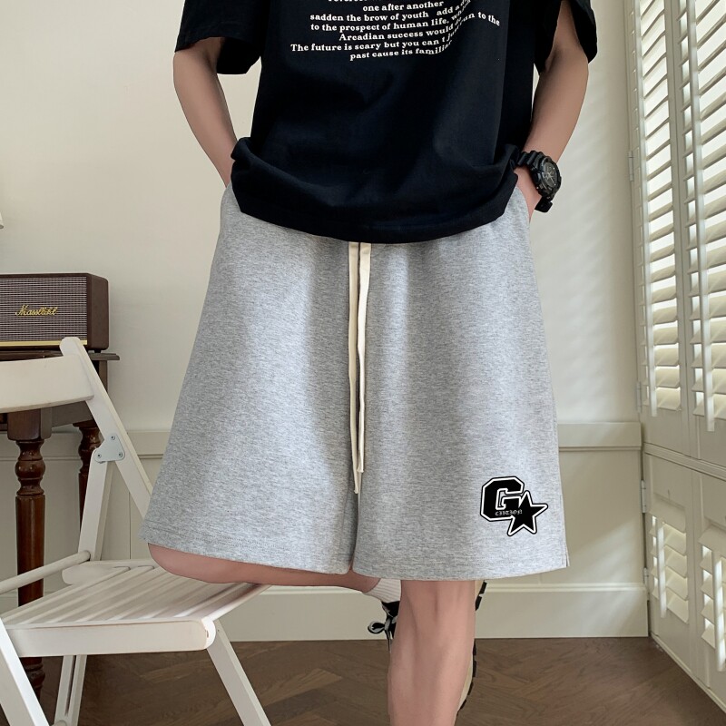 DK6652P39短裤58直播品质华棉短裤夏季宽松阔腿中裤透气短,男装休闲裤,星座510A-6