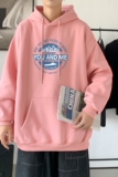 L2487P48秋卫衣外套学生男女2023秋新款港风ins连帽套头印花卫衣，男装卫衣，星座510A-6
