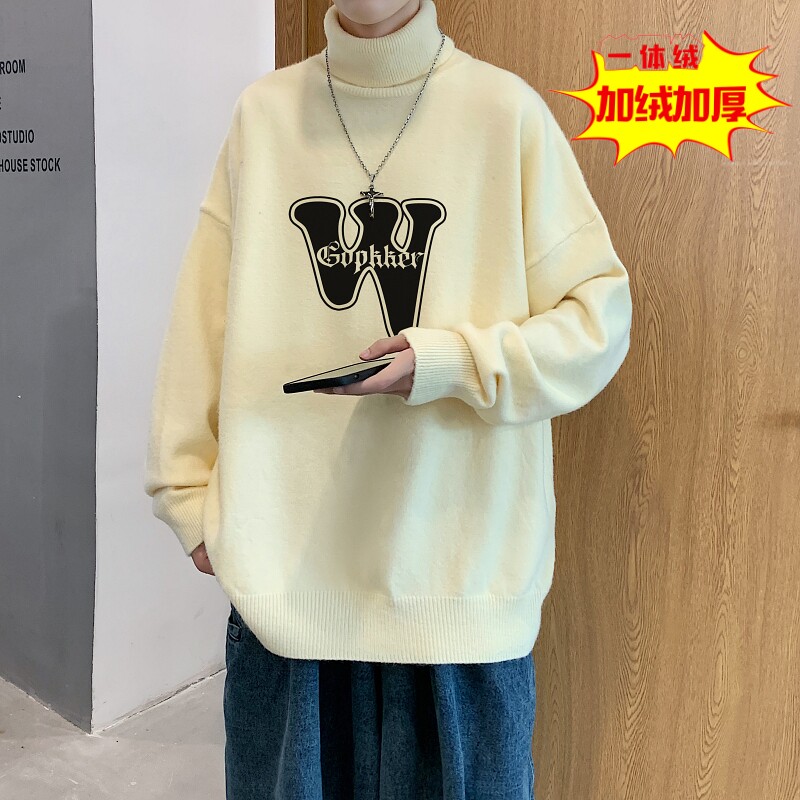 MGR6050P75高领毛衣男冬季新款美式复古宽松休闲针织衫 98图片