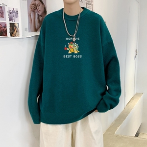 MD2997P55毛衣男韩版潮流宽松bf慵懒圆领秋男士针织衫打底线衣服图片
