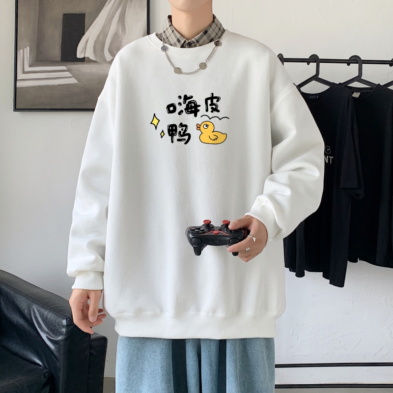 Y2490P38秋卫衣2021秋冬男圆领韩版ins港风休闲上衣嘻哈运动外套，男装卫衣，星座510A-6