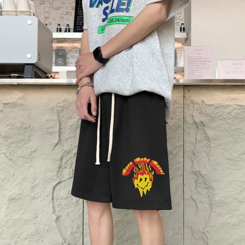 DD3679P28五分裤男夏短裤韩版潮流ins港风宽松短裤潮牌运动休闲图片