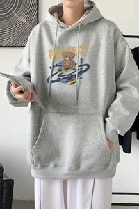 L2481P48秋冬新款卫衣男装宽松港风日系外套连帽衣服宽松卫衣图片
