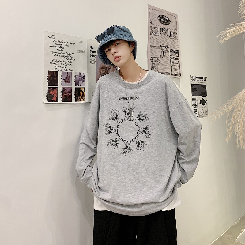 TC5184P30卫衣男潮流秋款衣服宽松运动套头圆领春秋季新款上衣服,男装T恤,星座510A-6