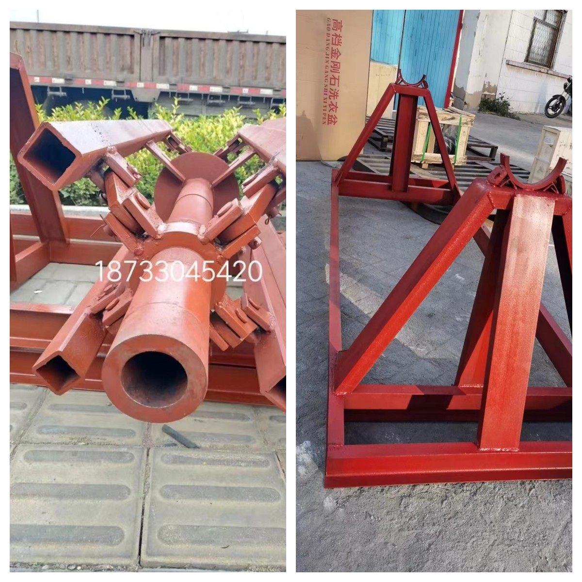 压瓦机上料架 轴心彩钢轴芯轴芯彩钢卷放料支架铁皮卷架子放料架