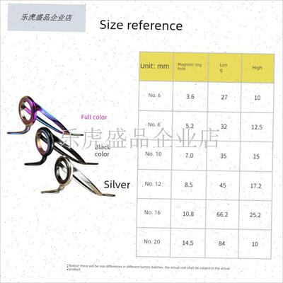 筏竿双脚绑环谷麦前打竿套装防缠绕定位环彩P色陶瓷过.线环导环.