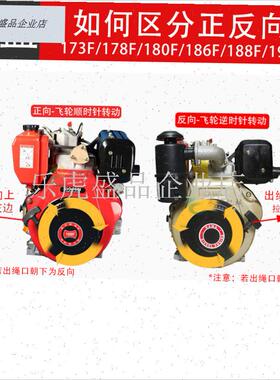 风冷柴油小型耕耘机启动器手拉盘173配K件大全发电机水泵旋耕机.