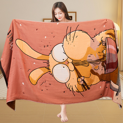 柔软裹巾吸水纱布浴巾纯棉沙发巾