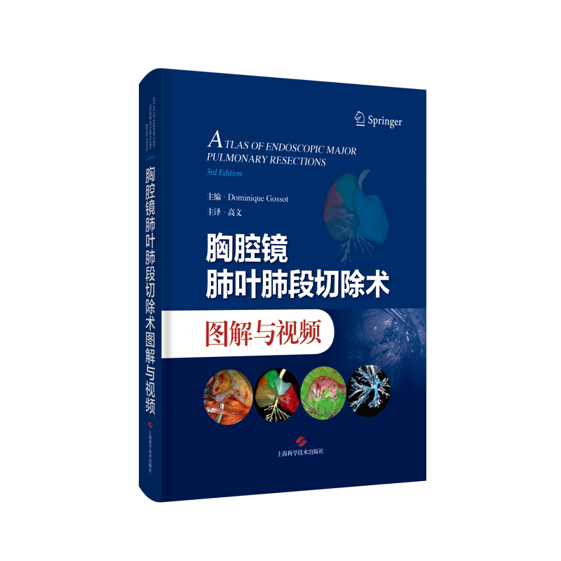 胸腔镜肺叶肺段切除术图解与视频(法)多米尼克·戈索特 编 高文 译9787547863039书籍\/杂志\/报纸/医学卫生/内科学