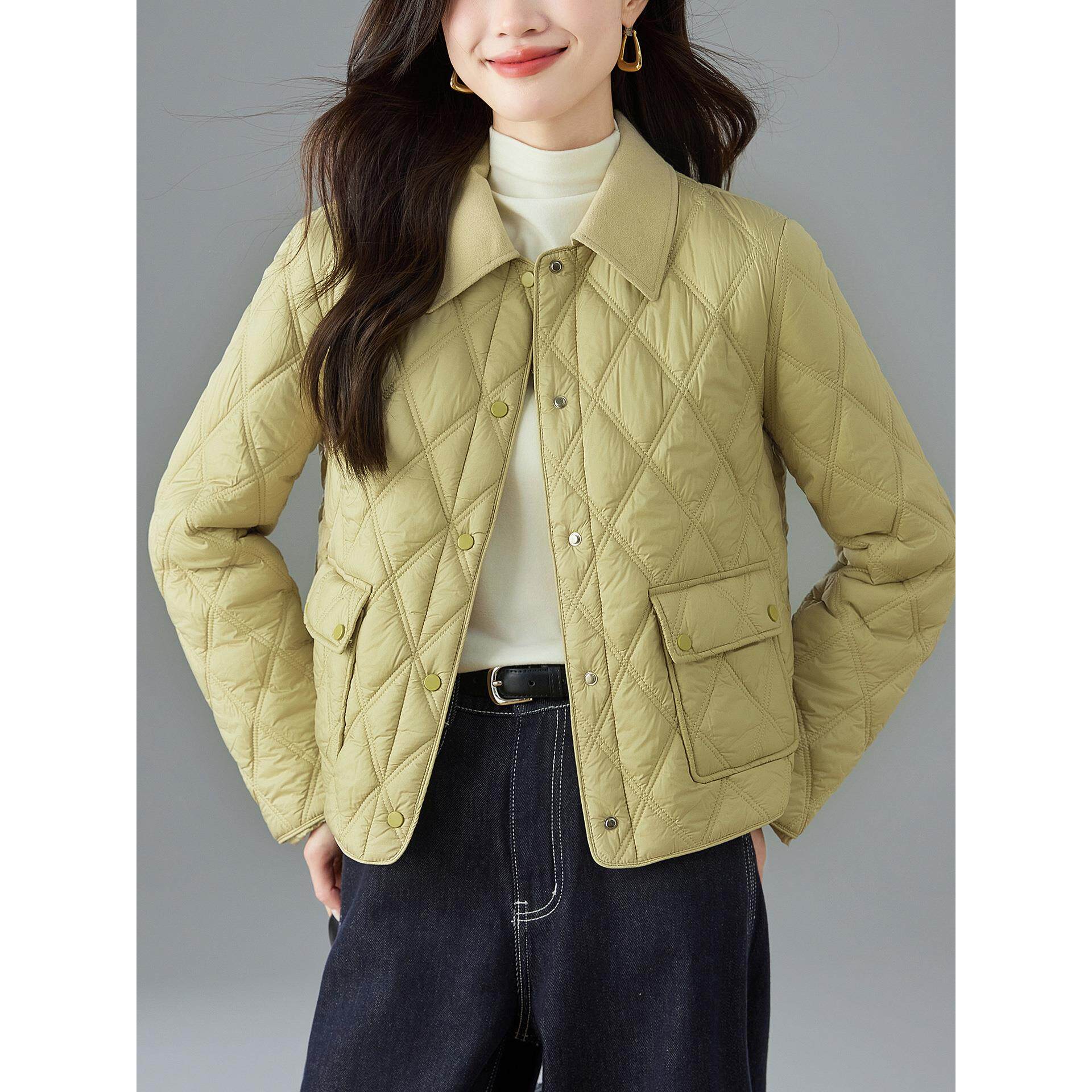 JOYIASS时尚小香风轻薄服短款外套女士秋冬高级感百搭洋气保暖衣