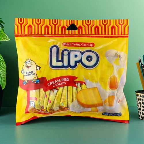 Lipo面包干300g原味越南进口饼干